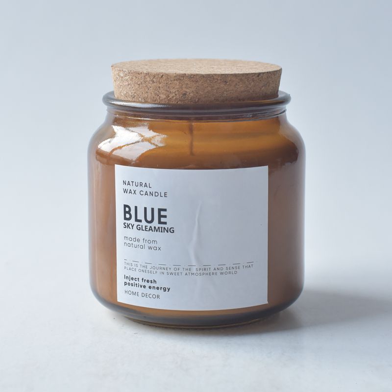 Painted jar candle